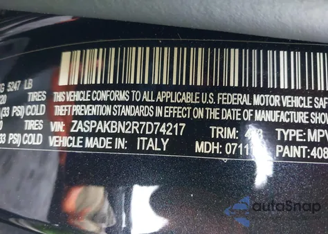 2024 Alfa Romeo Stelvio Veloce Awd из США, поврежденный, VIN ZASPAKBN2R7D74217